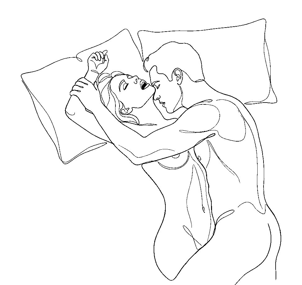 Line drawing for Filthy lines to whisper in bed tonight