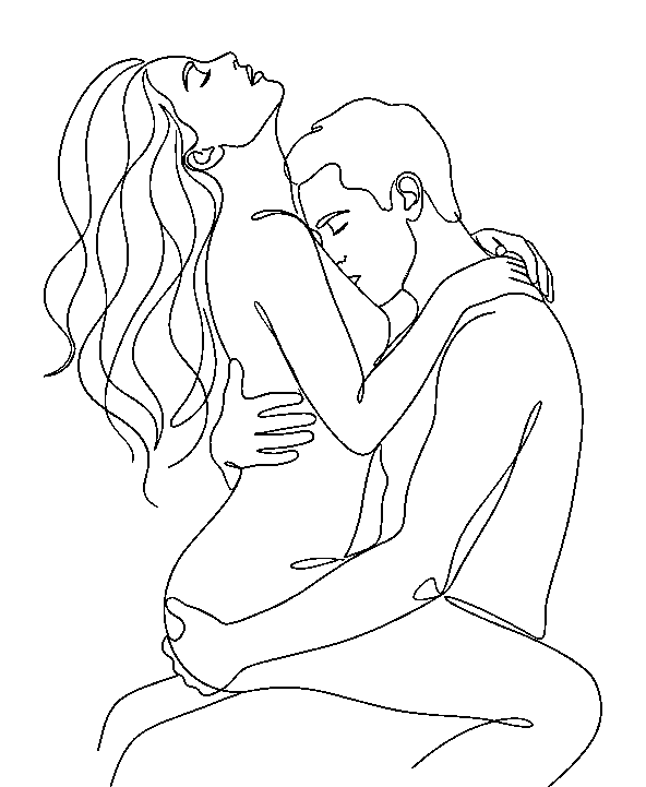 Line drawing for How to make her come every time