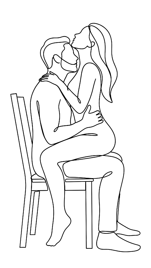 Line drawing for Chair Sex for When You Can't Wait
