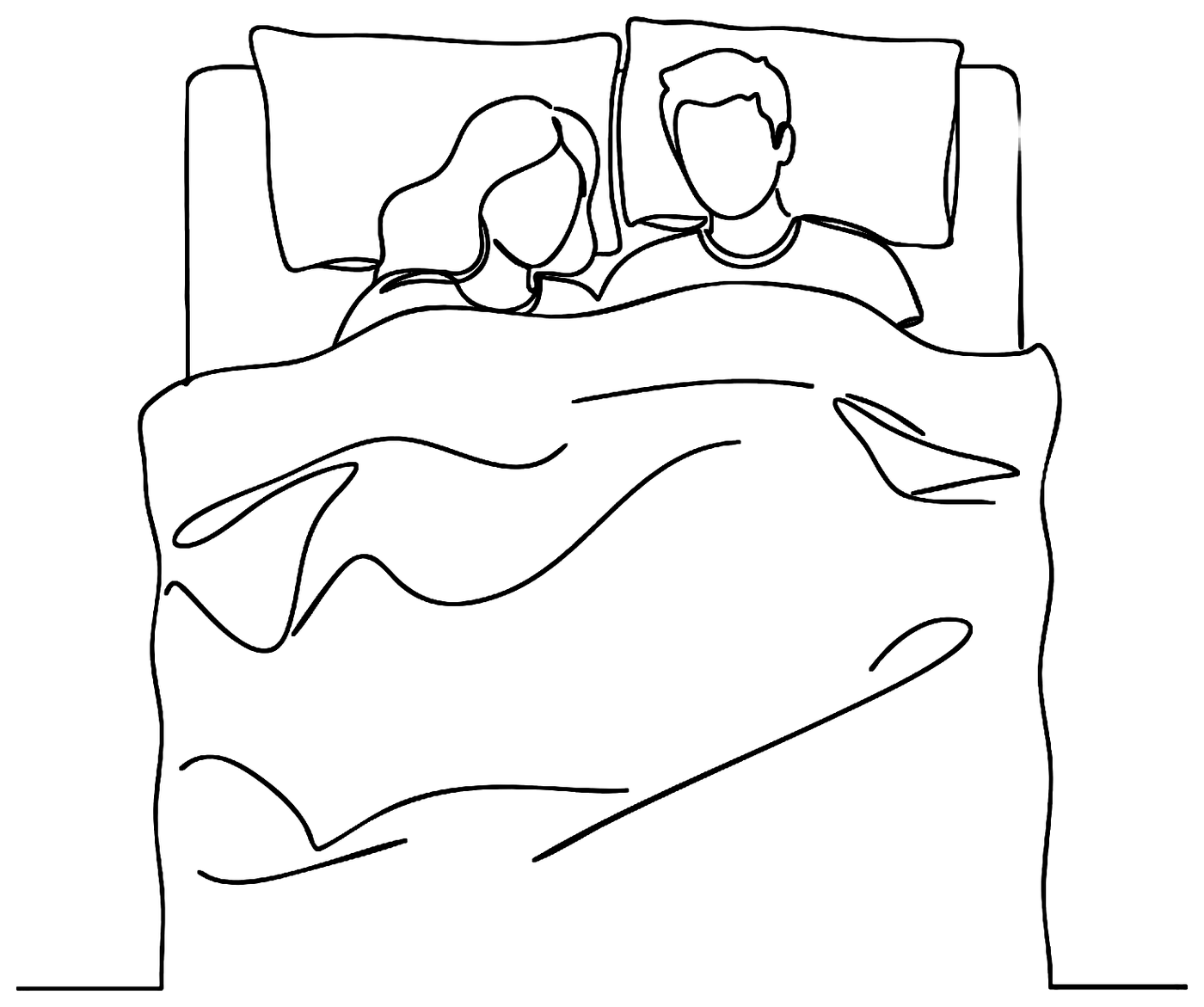 Line drawing for Ask for What You Want in Bed